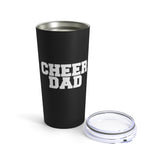 Black Cheer Dad Tumbler 20oz Gift For Him