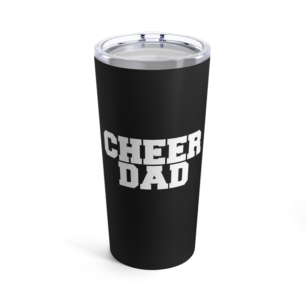 Black Cheer Dad Tumbler 20oz Gift For Him