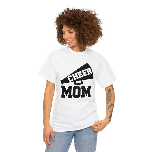 Cheer Mom T Shirt With Megaphone Unisex Graphic Shirt Gift For Her