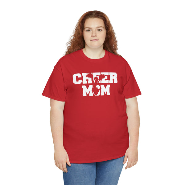 Cheer Mom T Shirt With Cheerleader Unisex Graphic Shirt Gift For Her