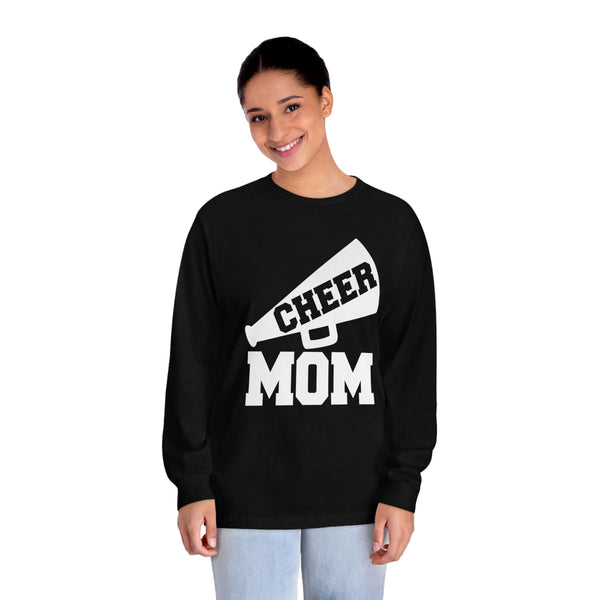 Cheer Mom Shirt Long Sleeve T-Shirt With Megaphone Gift For Her