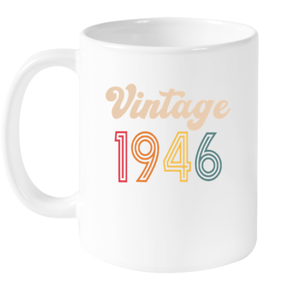 1946 Retro Vintage Birth Year Blast Coffee Mug, Tumbler, Wine Glass