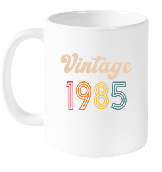 1985 Retro Vintage Birth Year Blast Coffee Mug, Tumbler, Wine Glass