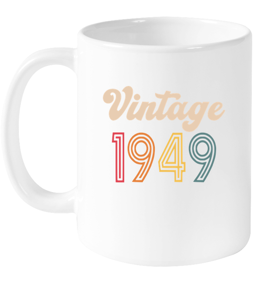 1949 Retro Vintage Birth Year Blast Coffee Mug, Tumbler, Wine Glass