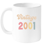 2001 Retro Vintage Birth Year Blast Coffee Mug, Tumbler, Wine Glass