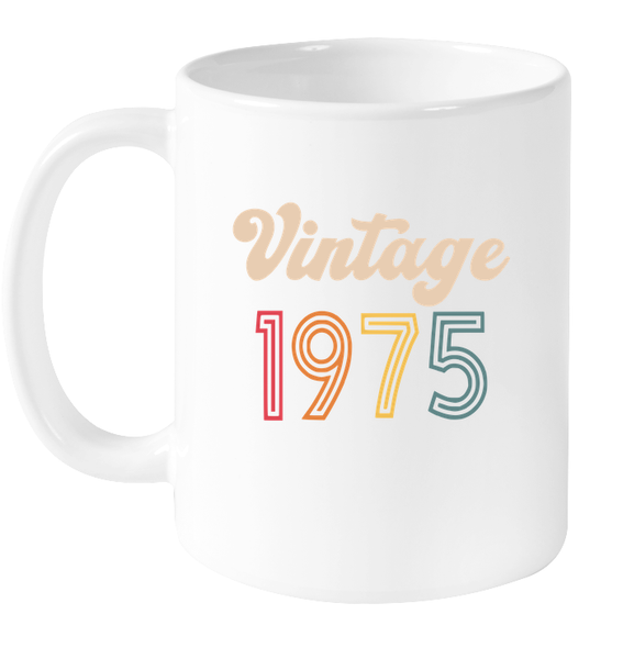 1975 Retro Vintage Birth Year Blast Coffee Mug, Tumbler, Wine Glass