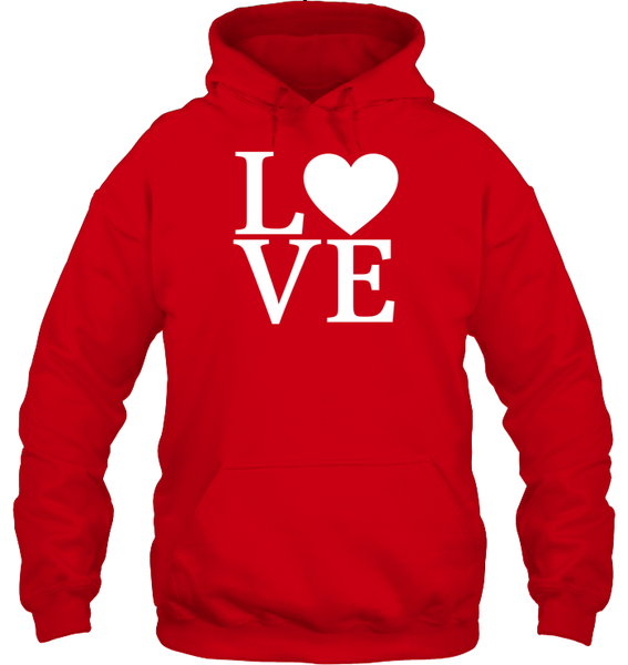 Love Letters With Heart Valentine's Day Unisex Heavyweight Pullover Hoodie