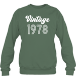 1978 Retro Vintage Birth Year Blast Unisex Fleece Pullover Sweatshirt