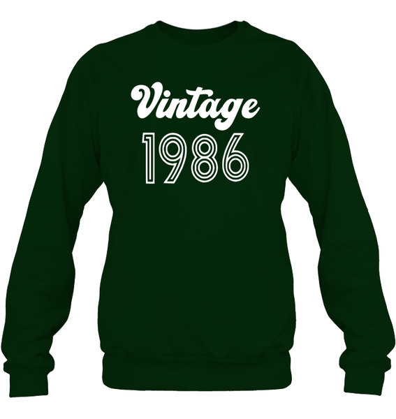 1986 Retro Vintage Birth Year Blast Unisex Fleece Pullover Sweatshirt