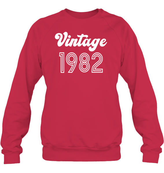 1982 Retro Vintage Birth Year Blast Unisex Fleece Pullover Sweatshirt