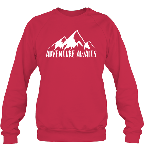 Adventure Awaits Unisex Fleece Pullover Sweatshirt
