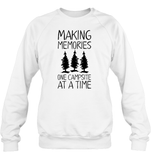 Making Memories One Campsite At A Time Unisex Fleece Pullover Sweatshirt