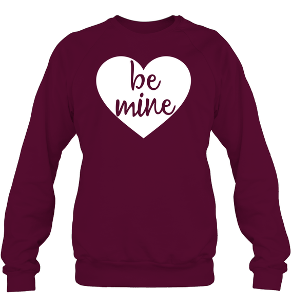 Be Mine Valentine's Day Unisex Fleece Pullover Sweatshirt