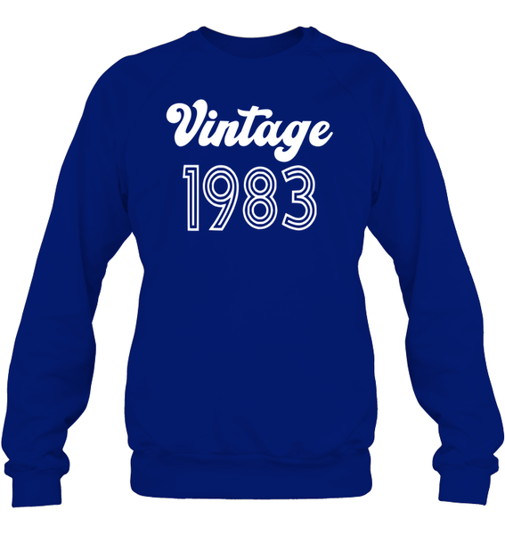 1983 Retro Vintage Birth Year Blast Unisex Fleece Pullover Sweatshirt