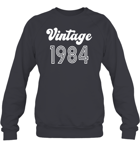 1984 Retro Vintage Birth Year Blast Unisex Fleece Pullover Sweatshirt
