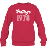 1978 Retro Vintage Birth Year Blast Unisex Fleece Pullover Sweatshirt