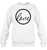 Love Valentine's Day Unisex Fleece Pullover Sweatshirt