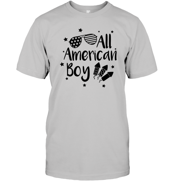 All American Boy 4th Of July Shirt Unisex Short Sleeve Classic Tee