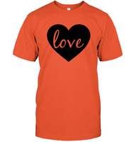 Love With Heart Valentine's Day Unisex Short Sleeve Classic Tee
