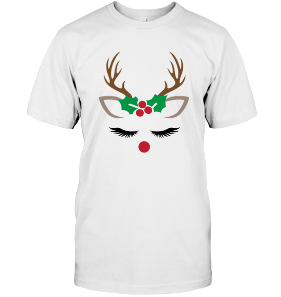 Mistletoe Reindeer Christmas Shirt For Women