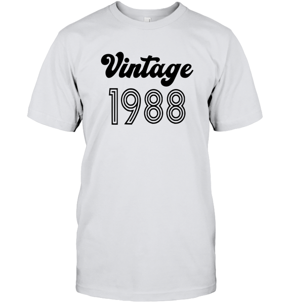 1988 Retro Vintage Birth Year Blast Unisex Short Sleeve Classic Tee
