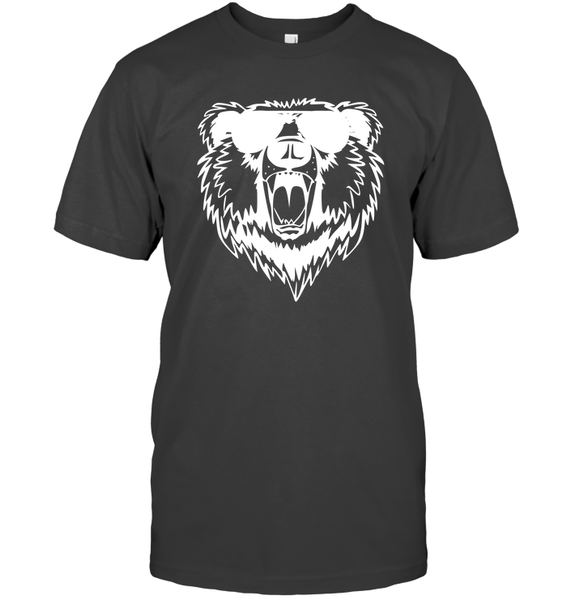 Cool Angry Grizzly Bear Shirt Unisex Short Sleeve Classic Tee