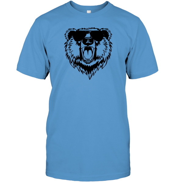 Cool Angry Grizzly Bear Shirt Unisex Short Sleeve Classic Tee