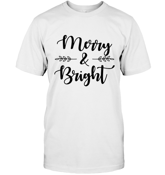 Merry & Bright Christmas Shirt For Women