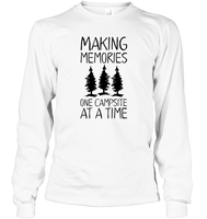 Making Memories One Campsite At A Time Unisex Long Sleeve Classic Tee