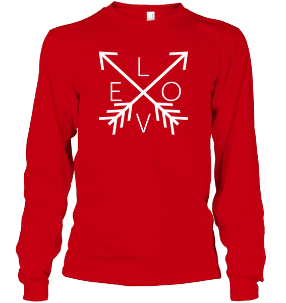 Love With Arrows Valentine's Day Unisex Long Sleeve Classic Tee