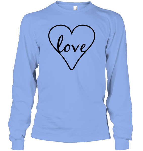 Love In Heart Valentine's Day Unisex Long Sleeve Classic Tee