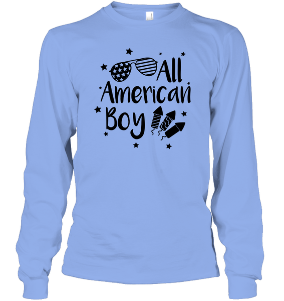 All American Boy 4th Of July Shirt Unisex Long Sleeve Classic Tee