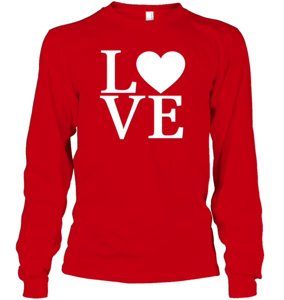 Love Letters With Heart Valentine's Day Unisex Long Sleeve Classic Tee