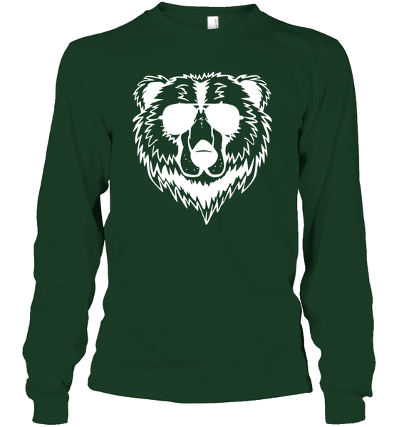 Cool Grizzly Bear Shirt Unisex Long Sleeve Classic Tee