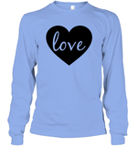 Love With Heart Valentine's Day Unisex Long Sleeve Classic Tee