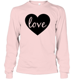 Love With Heart Valentine's Day Unisex Long Sleeve Classic Tee