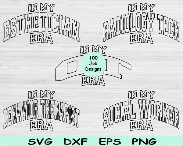 Cosmetologist Svg Files For Cricut, Nurse Svg, In My Era Svg Dxf Png Eps Cut Files Silhouette