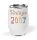 2007 Retro Vintage Birth Year Blast Coffee Mug, Tumbler, Wine Glass