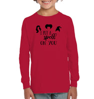 Hocus Pocus I Put A Spell on You Kids Fleece Pullover Sweatshirt