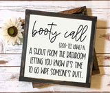 booty call svg sign