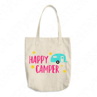 Happy Camper Svg Files For Cricut and Silhouette Cutting Machines, Camping Svg Cut Files