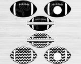 Football Svg Files For Cricut And Silhouette, Football Svg Cut Files, Team Monogram Svg