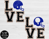 Love Football Svg Cut File, Football Svg Files For Cricut And Silhouette