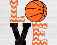 Love Basketball Svg Files For Cricut And Silhouette, Basketball Svg Cut Files, Basketball Love Svg