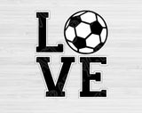 Love Soccer Svg Files For Cricut And Silhouette, Soccer Love Svg Cut Files