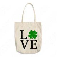 St Patricks Day Svg Files For Cricut And Silhouette, Love Shamrock Svg Cut Files, Irish Svg With 4 Leaf Clover Design