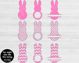 Easter Bunny Svg, Easter Svg Files For Cricut And Silhouette, Bunny Monogram Svg Cut Files, Easter Monogram Svg