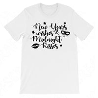 New Years Wishes Midnight Kisses Svg Files For Cricut And Silhouette, New Years Svg Cut File, New Years Eve Clipart Digital Download.