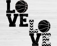 Love Basketball Svg Files For Cricut And Silhouette, Basketball Svg Cut Files, Basketball Love Svg