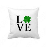 St Patricks Day Svg Files For Cricut And Silhouette, Love Shamrock Svg Cut Files, Irish Svg With 4 Leaf Clover Design